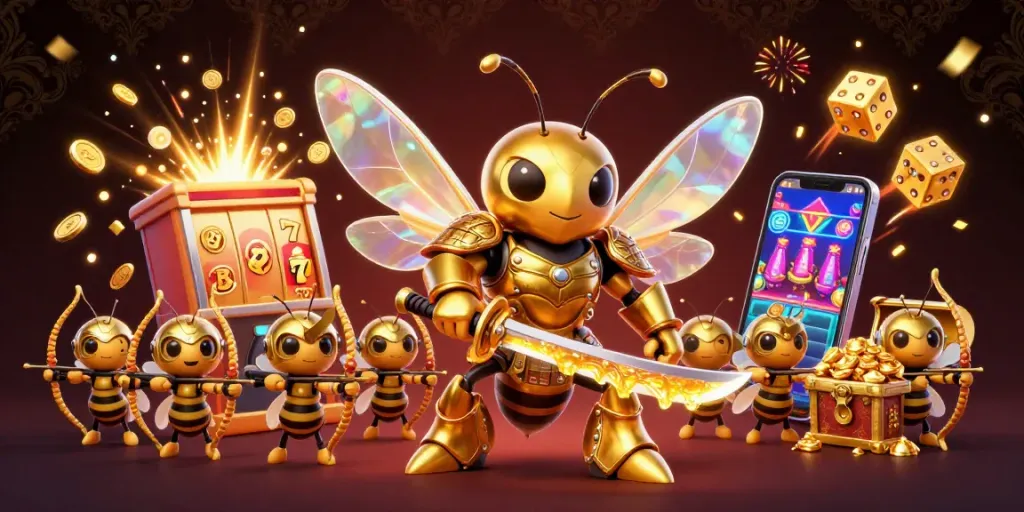 Spin and win big with dn88's vibrant casino illustration featuring dazzling games and characters!