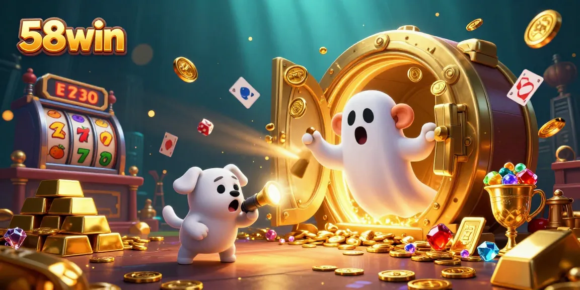 Join the exciting world of 58win slots and jackpots with thrilling gameplay in a haunted casino.