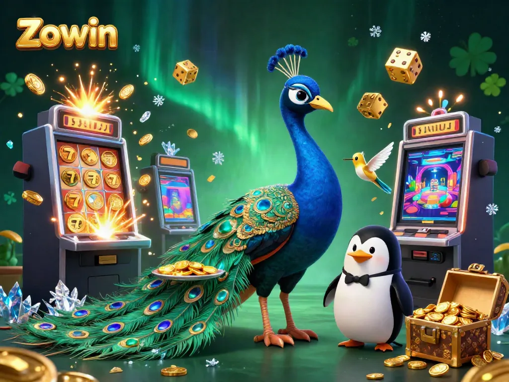 Experience the thrill of Zowin with vibrant casino games and magical characters in action.