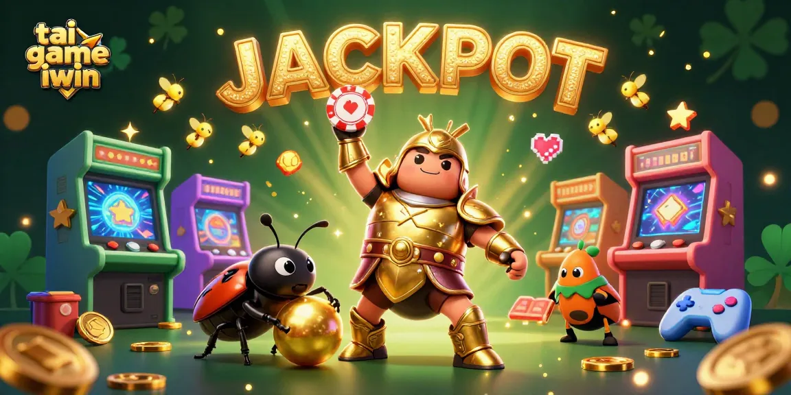 Experience the excitement of tai game iwin with vibrant characters celebrating big wins in a colorful casino scene.