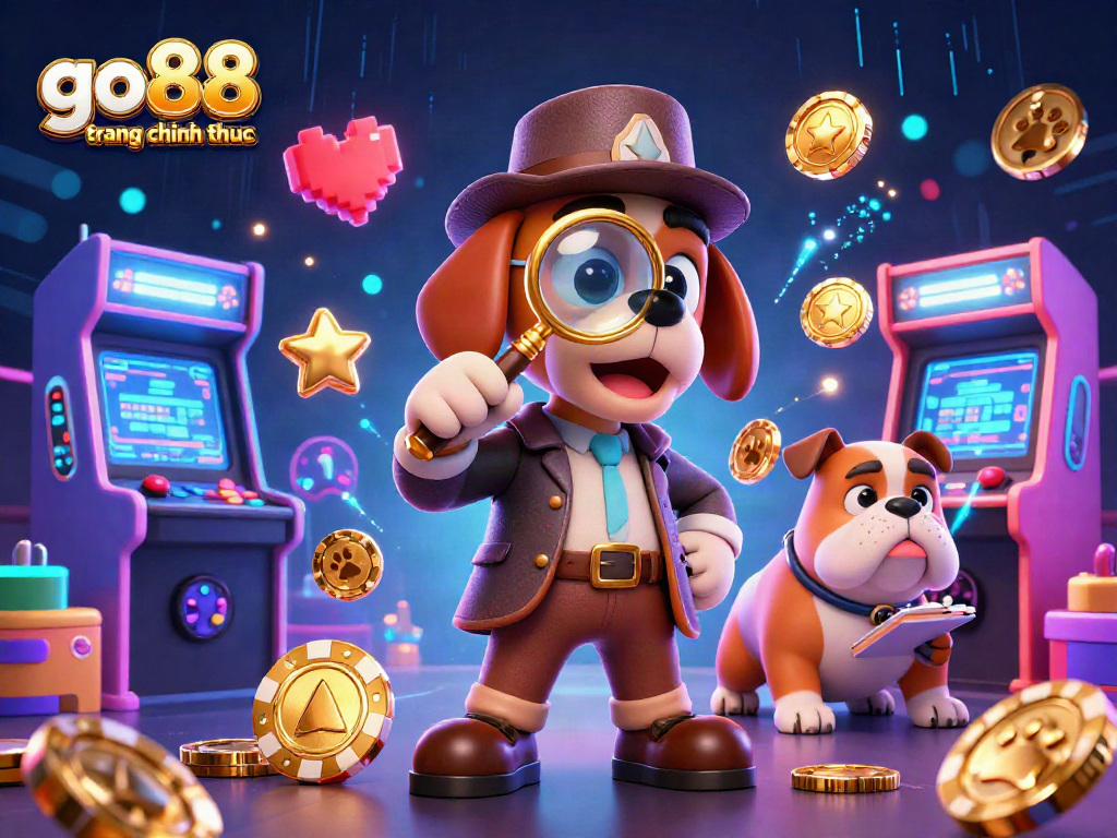 Engage with the go88 trang chu chinh thuc adventure in this dynamic casino-themed illustration.