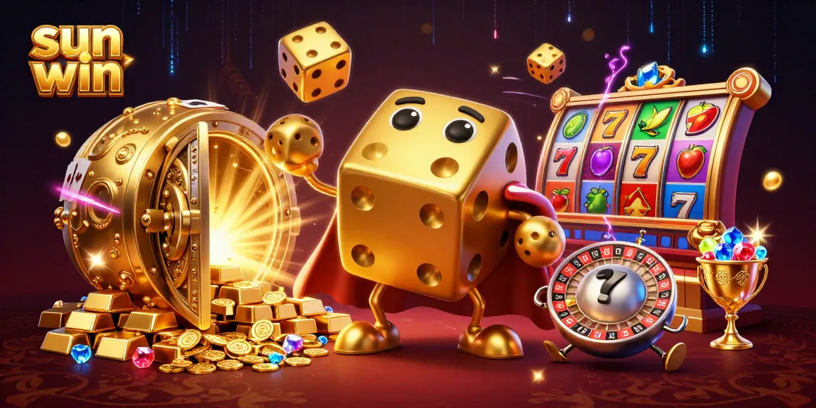 Engage with the sun win casino experience featuring a dynamic golden dice golem juggling rich jackpots.