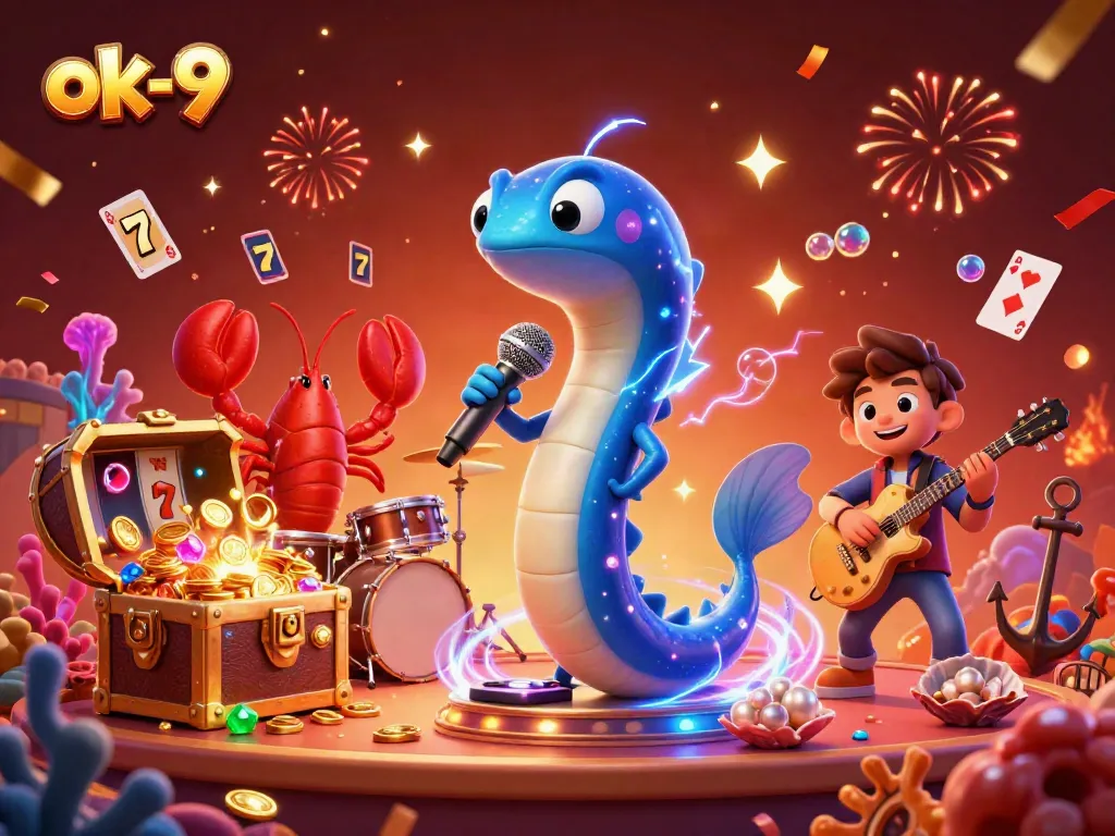 Experience excitement at ok-9's underwater casino through a vibrant DJ performance.