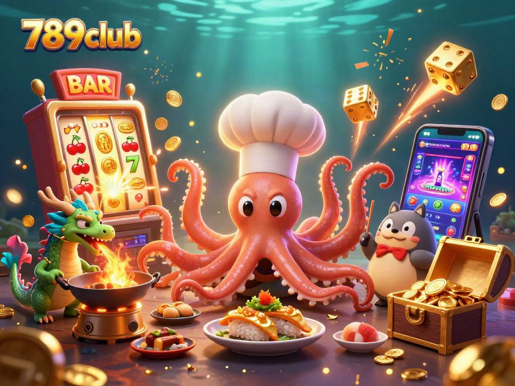 Experience the thrill of 789club with exciting casino games amid vibrant characters and dynamic visuals.