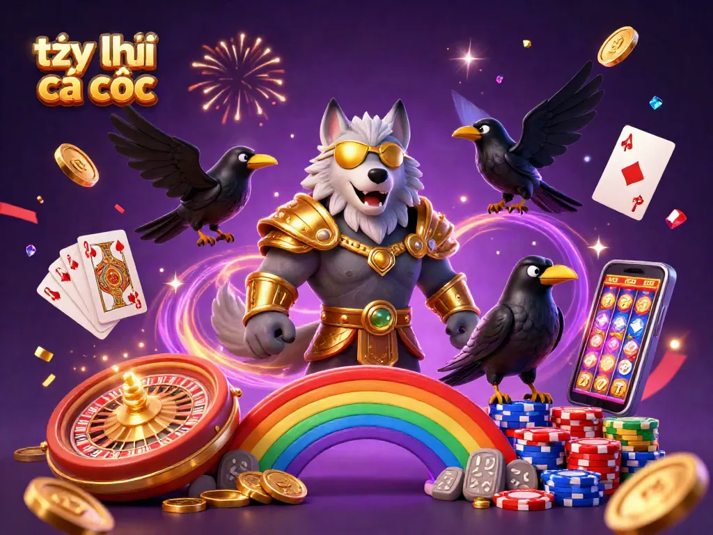 Bet on tỷ lệ cá cược with Odin and his ravens amidst a dazzling casino scene.