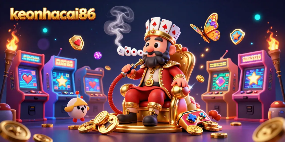 Engage with keonhacai86 through vibrant gaming elements in a dynamic casino scene.
