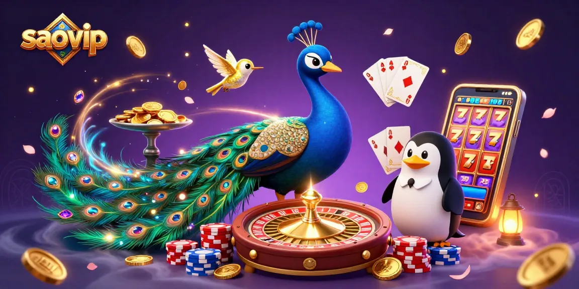 Engage in thrilling games at saovip with captivating characters and sparkling gaming elements.