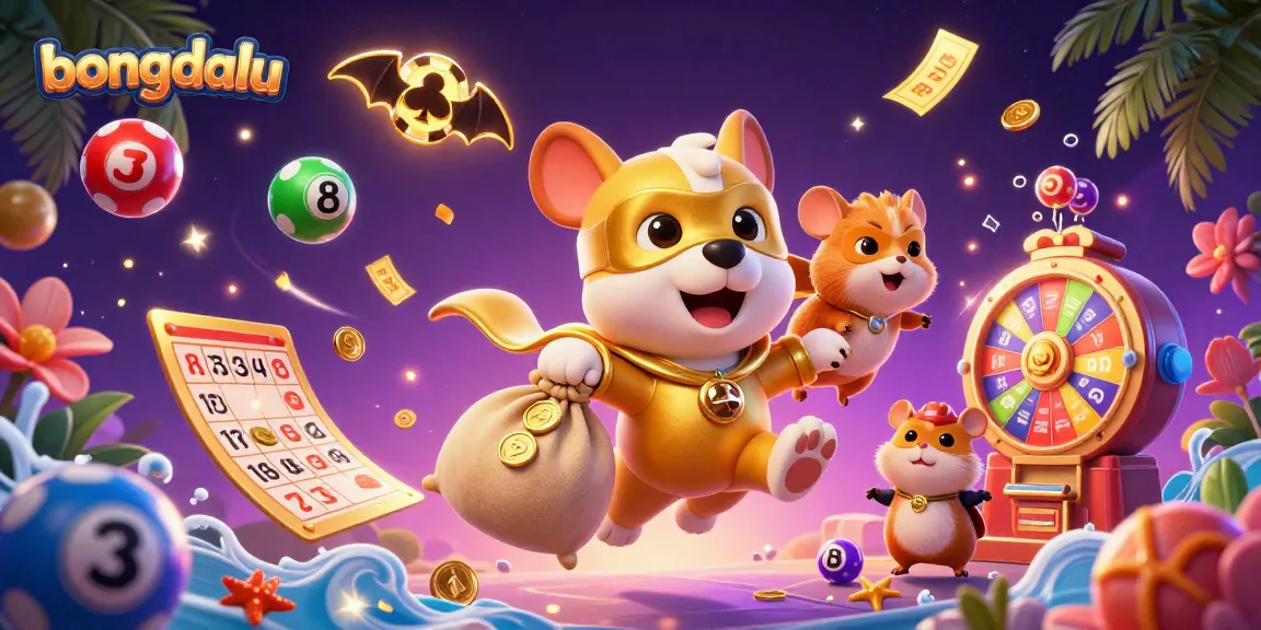 Experience the excitement of bongdalu with a vibrant scene of a superhero dog, dynamic game elements, and dazzling casino visuals.
