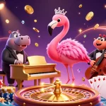Engage with the best PayID pokies sites Australia featuring vibrant casino elements and lively characters.
