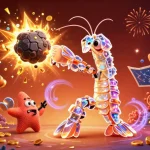 Engage in exciting gameplay with tài xỉu sunwin, as vibrant treasures and characters abound in this dynamic casino scene.