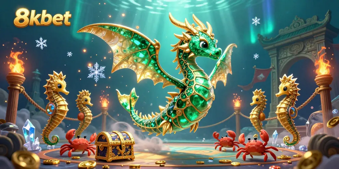 Experience thrilling gameplay at 8xbet with a dynamic underwater casino scene featuring sea creatures and treasures.