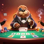 Experience high-stakes poker action with 11WIN in a captivating underwater scene.