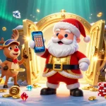 Join the festive celebration with KUBET's jackpot winning action in a vibrant casino setting!