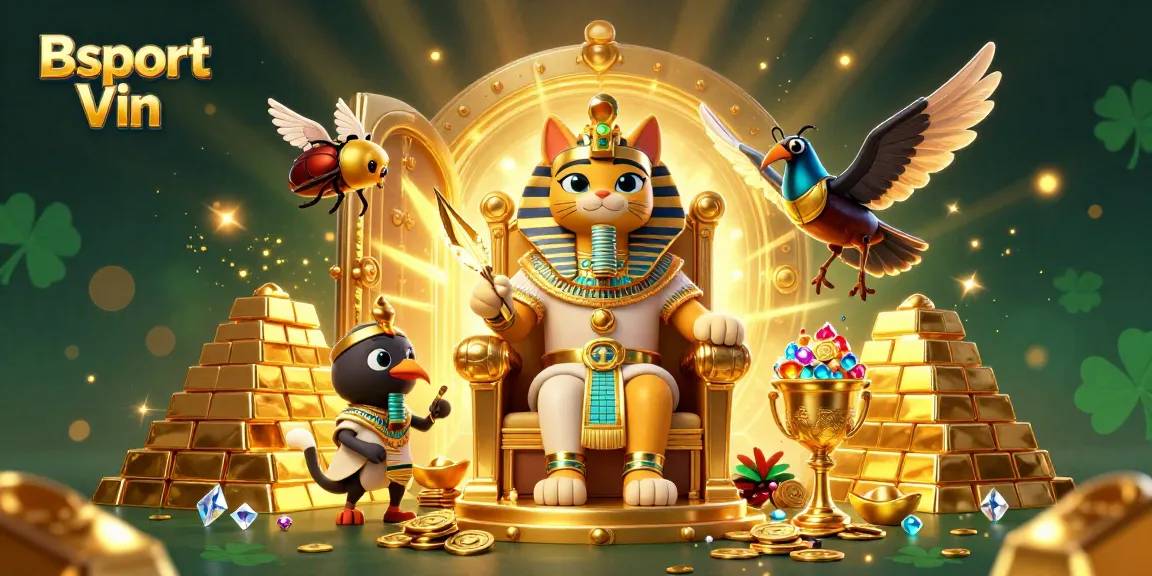 Bet on Bsport Vin with stunning visuals of a golden throne scene demonstrating lucky charm elements.